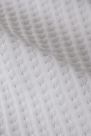 Bambu 3D Tasarım Fitted Jakarlı Örme Sıvı Geçirmez Yatak Alezi Beyaz